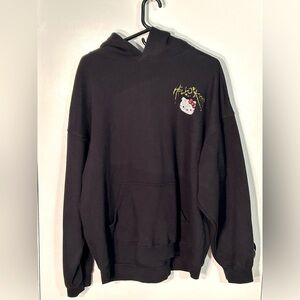 Hello Kitty, black pullover hoodie, size small, preowned